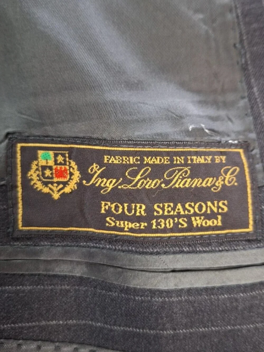 Hemrajani Brothers Blazer Mens 44 Loro Piana Wool Super 130s Italy Pinstripe